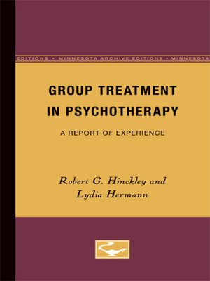 cover image of Group Treatment in Psychotherapy